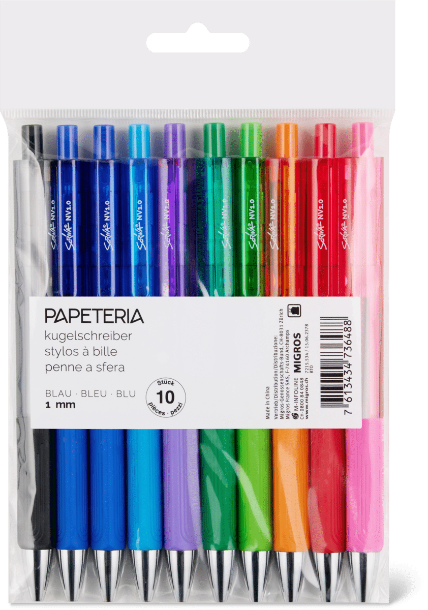 10 PENNE COLORATE 1MM