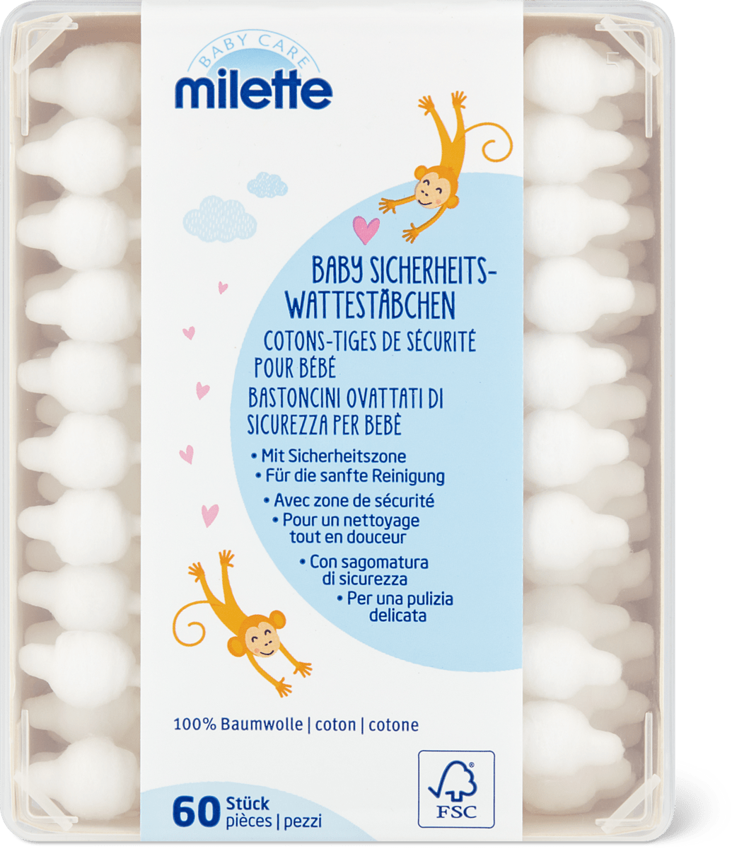 Achat Milette Baby Care · Cotons-tiges de sécurité pour bébé · 100