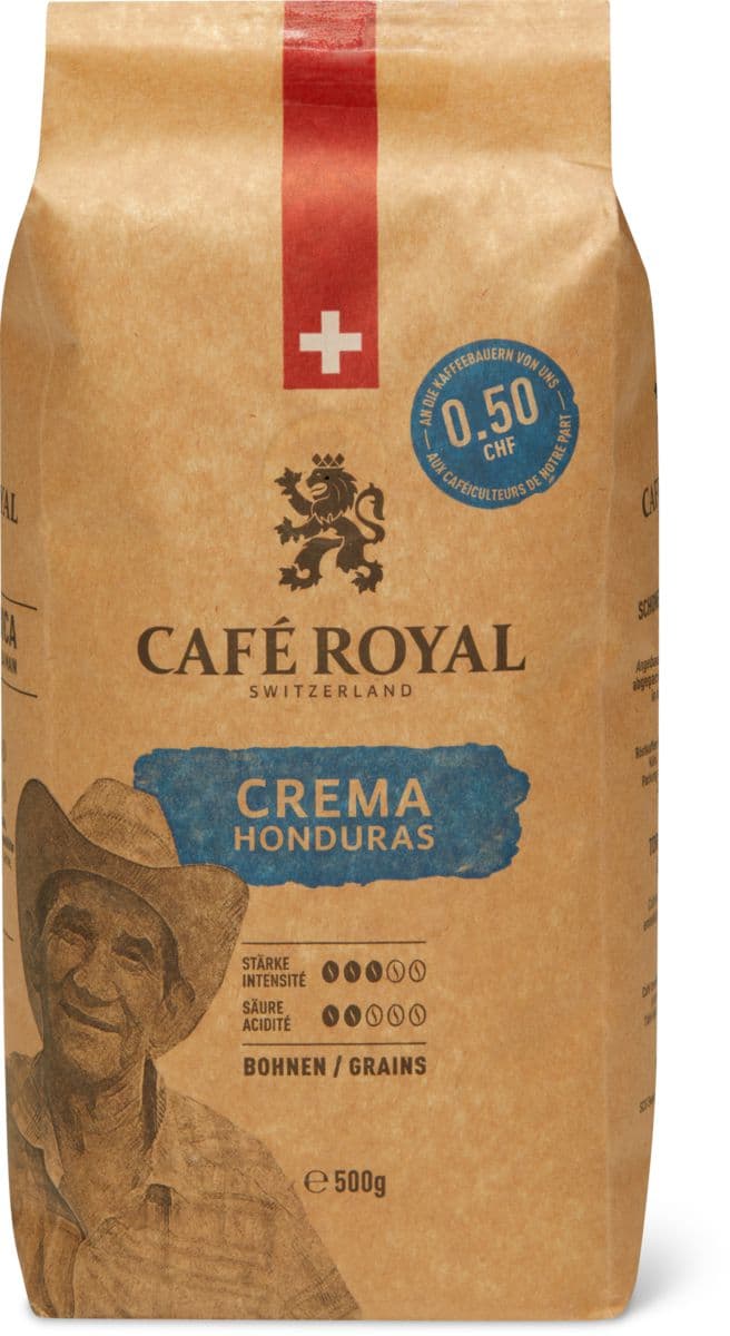 Café Royal crema Honduras en grains Migros