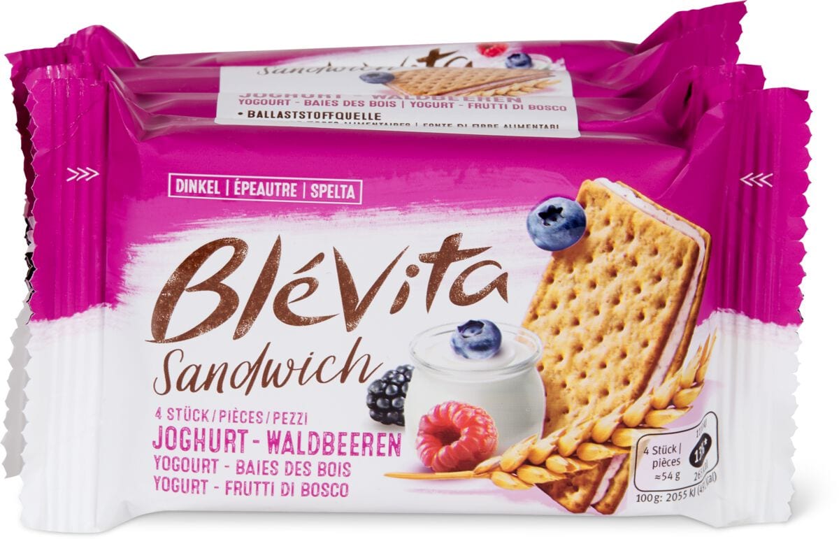 Blévita Sandwich Joghurt / Waldbeer