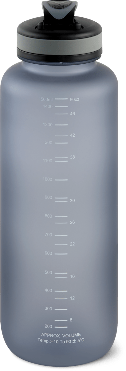 Trinkflasche Tritan grau, 1,5l