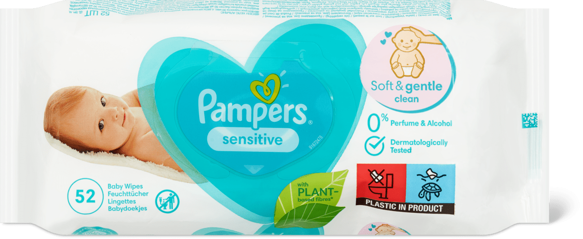 Pampers store wet tissue