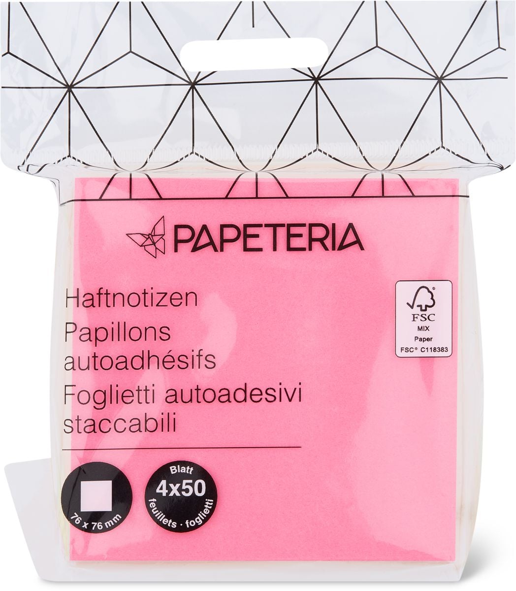 Papeteria Haftnotizen 7.6 X 7.6 Cm Fsc® | Migros