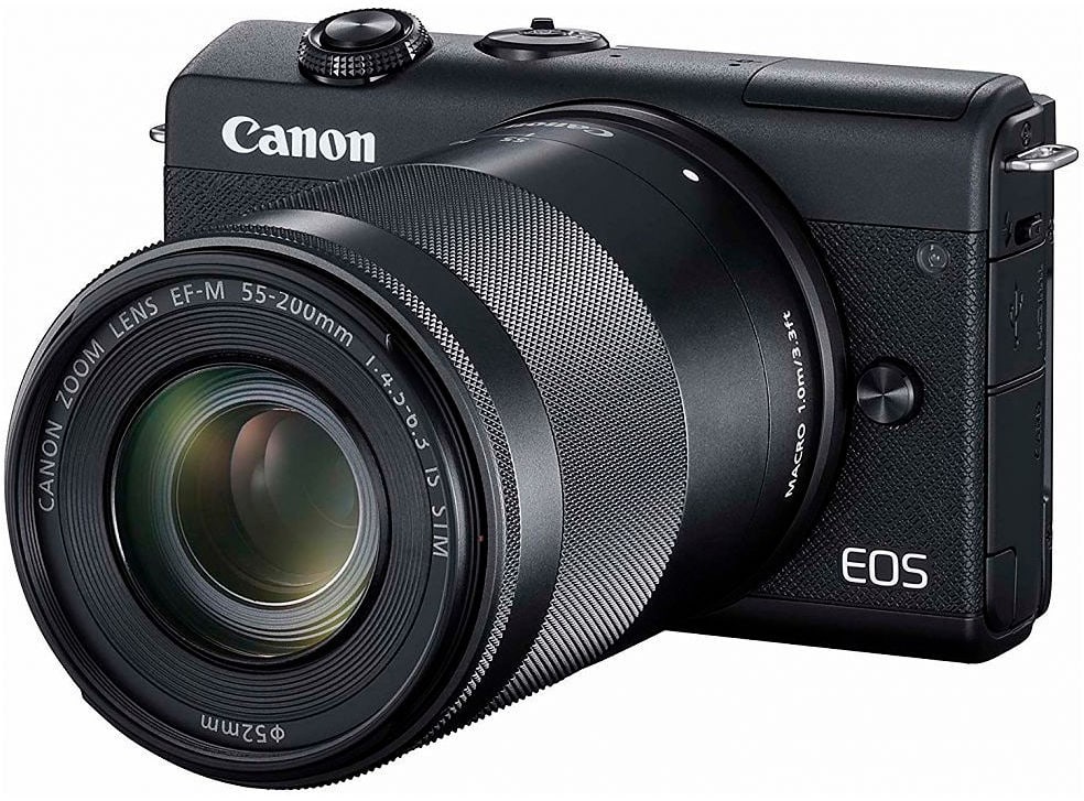  Canon  EOS  M200 15 45 55 200  noir Kit appareil photo 