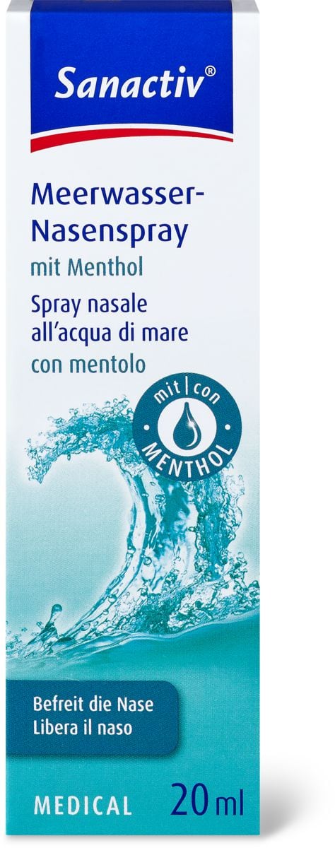 Sanactiv Meerwasser-Nasenspray mit Menthol