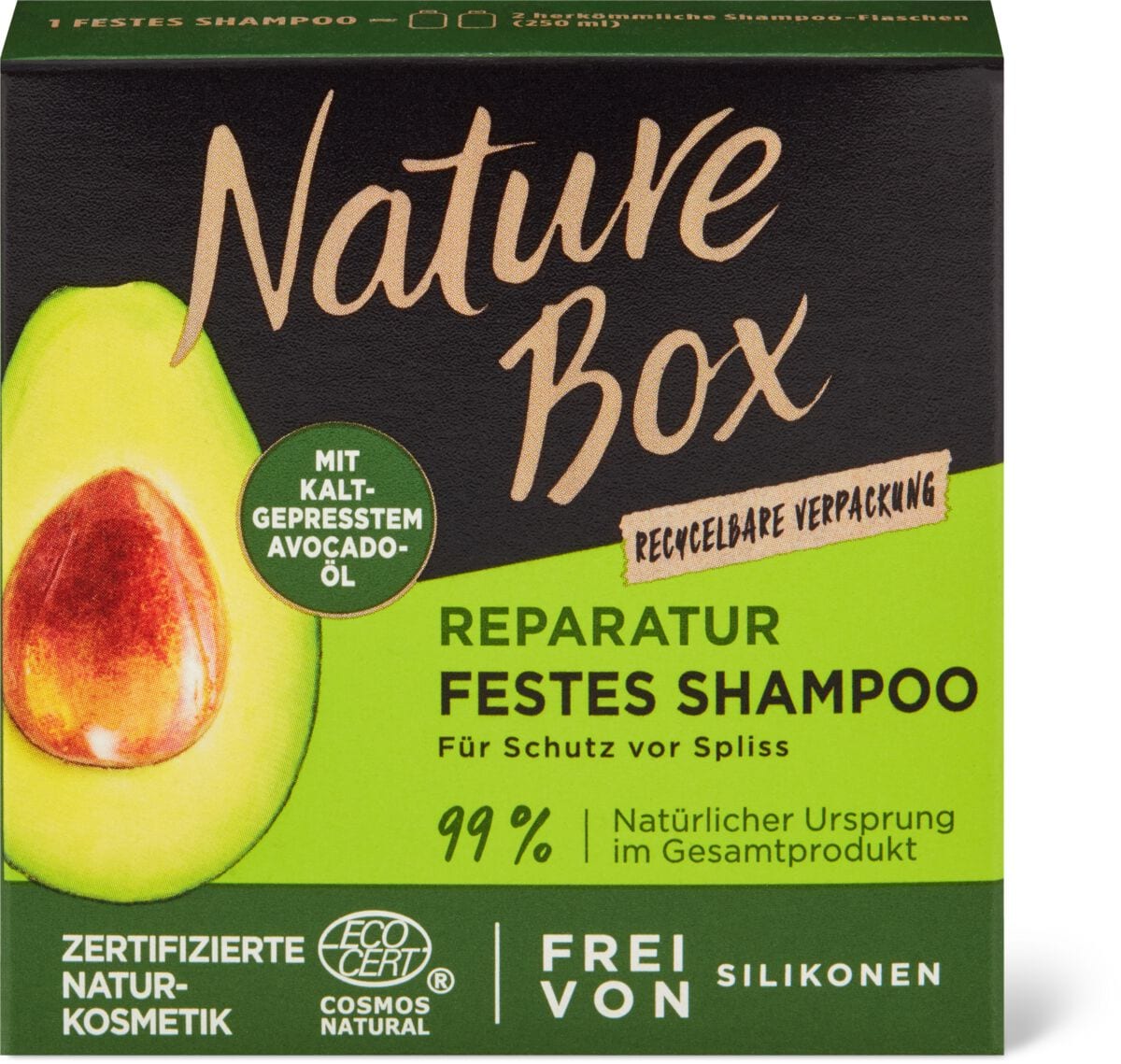 Nature Box Avocat Shampooing Solide Migros