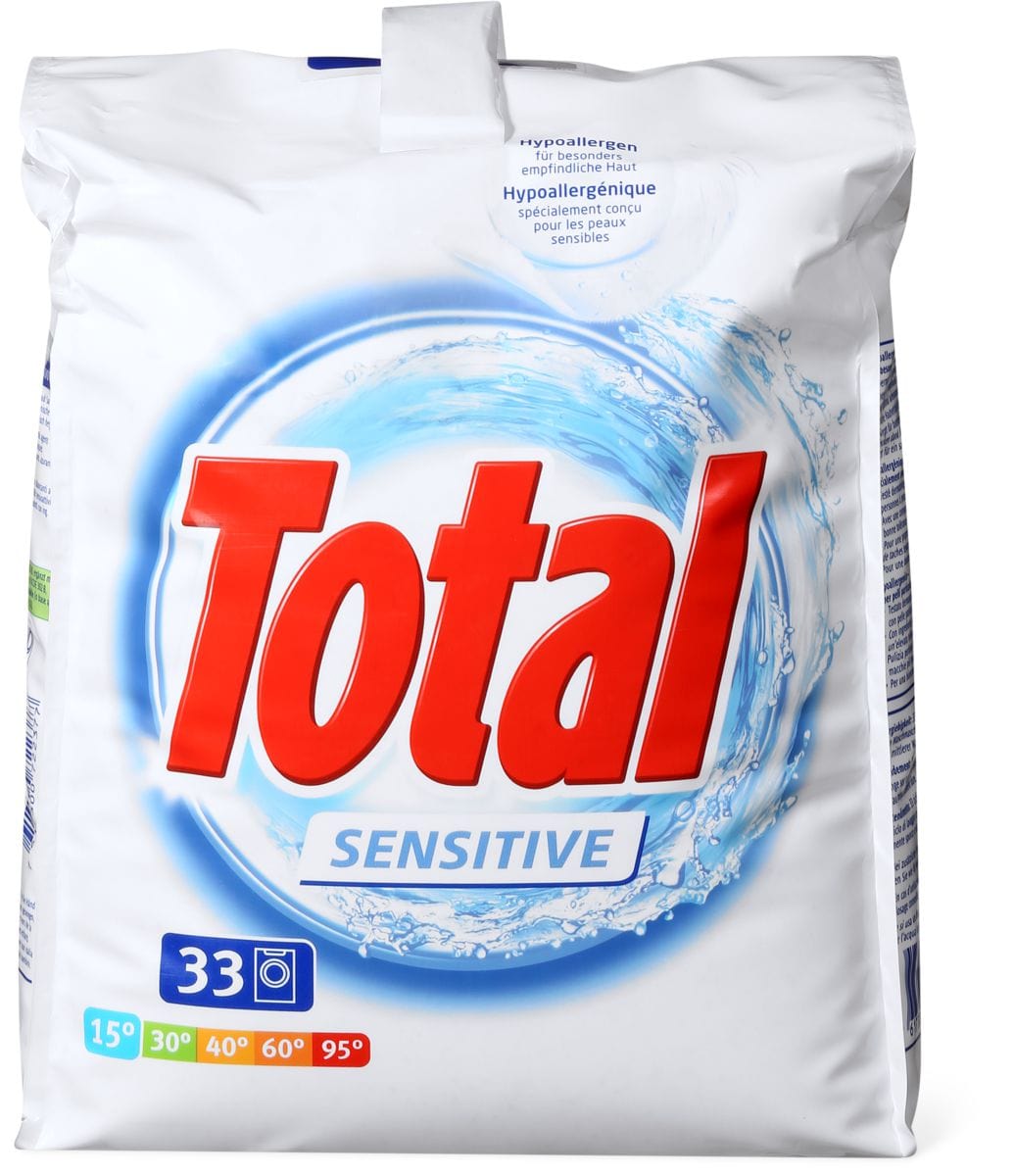 Total Waschmittel Sensitive White