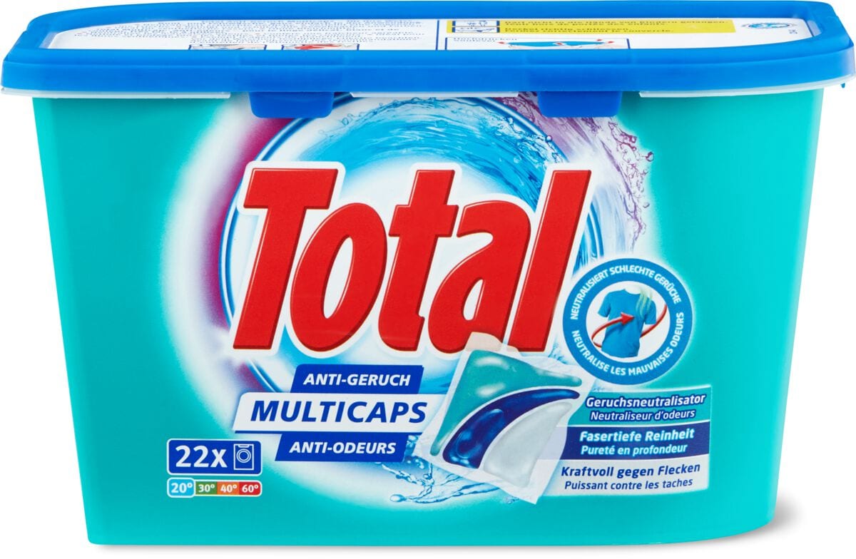 Total Waschmittel Multicaps Anti-Geruch Box