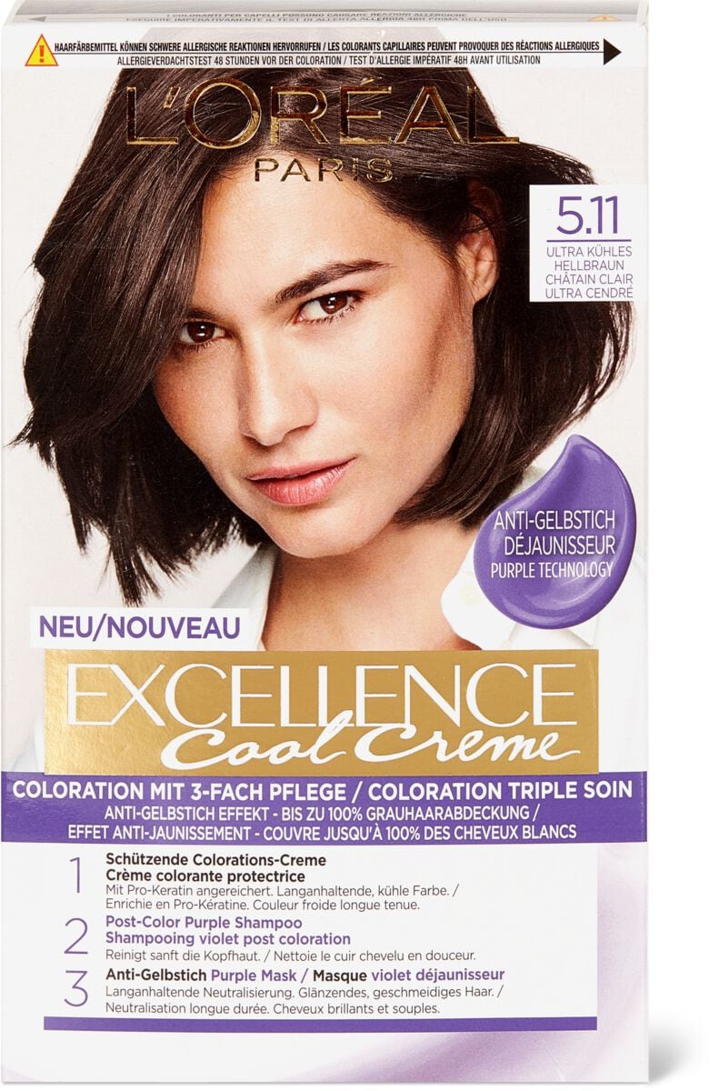 L'Oréal Excellence Cool Creme 5.11 Hellbraun
