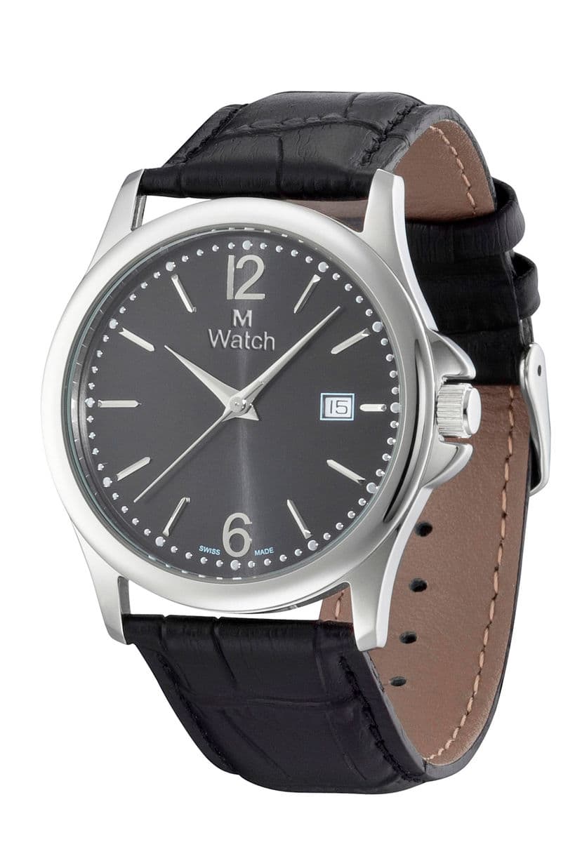 M Watch Classic Schwarz Armbanduhr Armbanduhr Migros