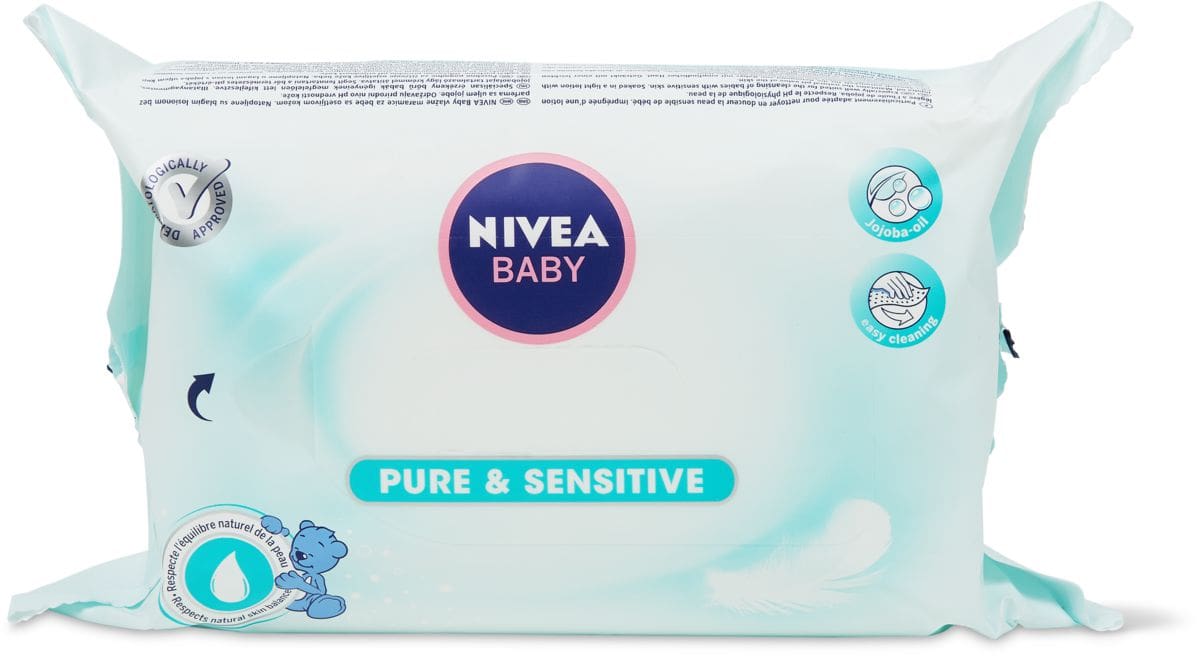 Nivea Baby Pure Sensitive Feuchttucher Migros