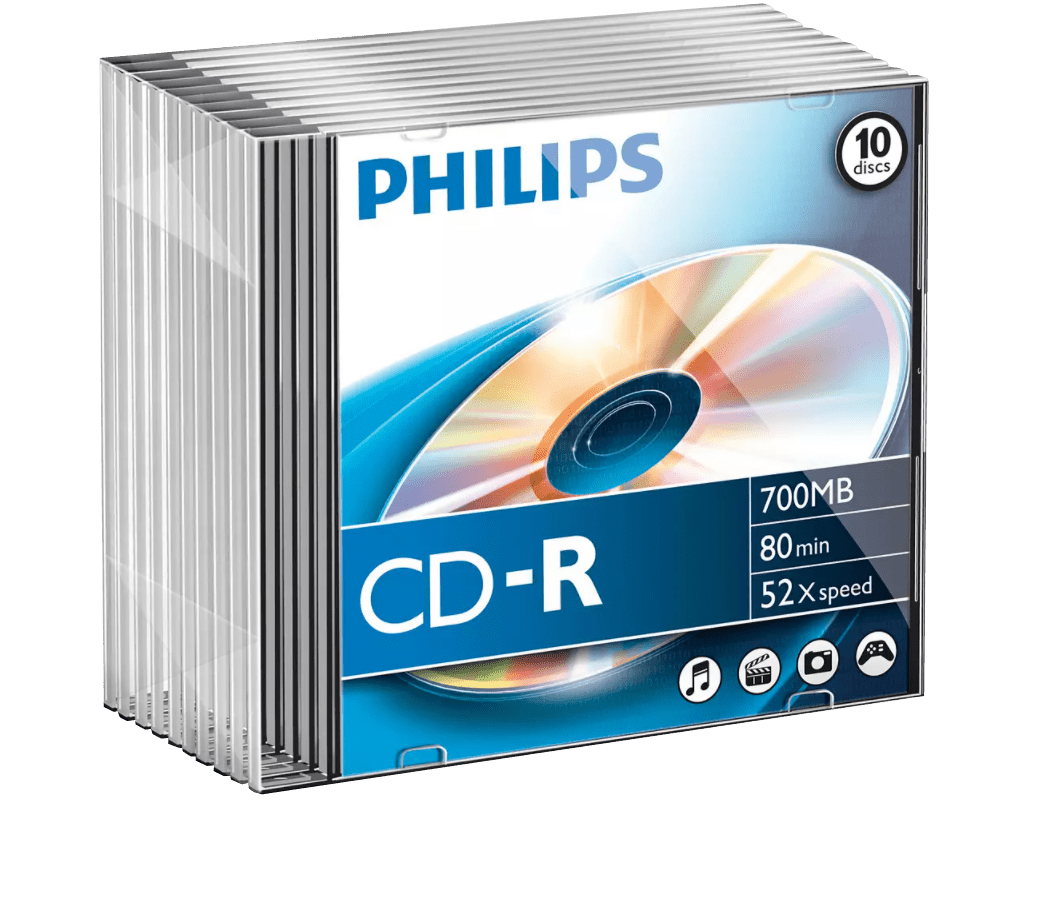 Philips CD-R 700 MB 10-Pack CD vuoti
