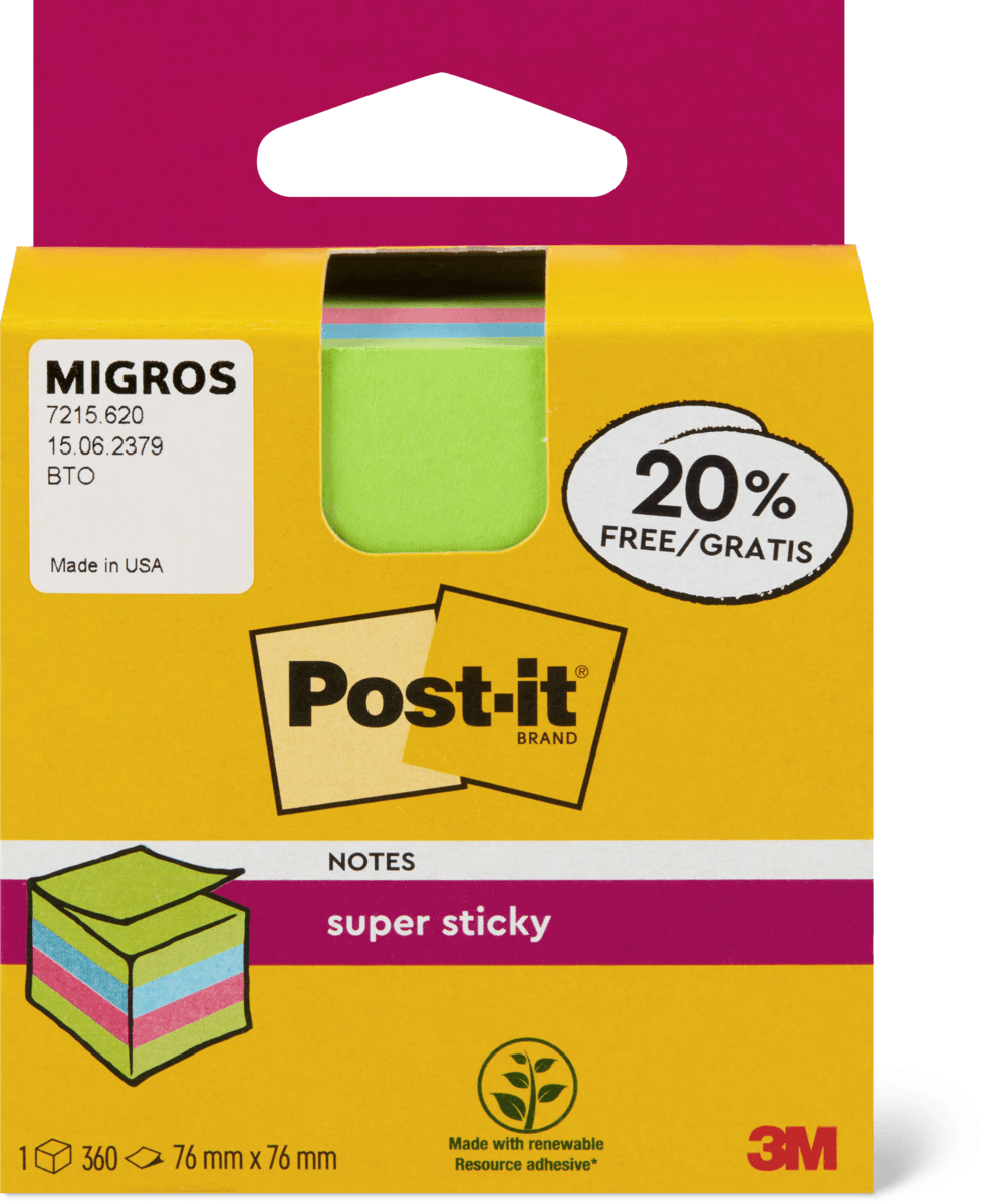 Post its 76x76  Migros Migipedia