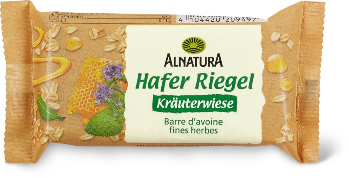 ALNATURA RIEGEL HAFER KRÄUTERWIESE | Migros Alnatura