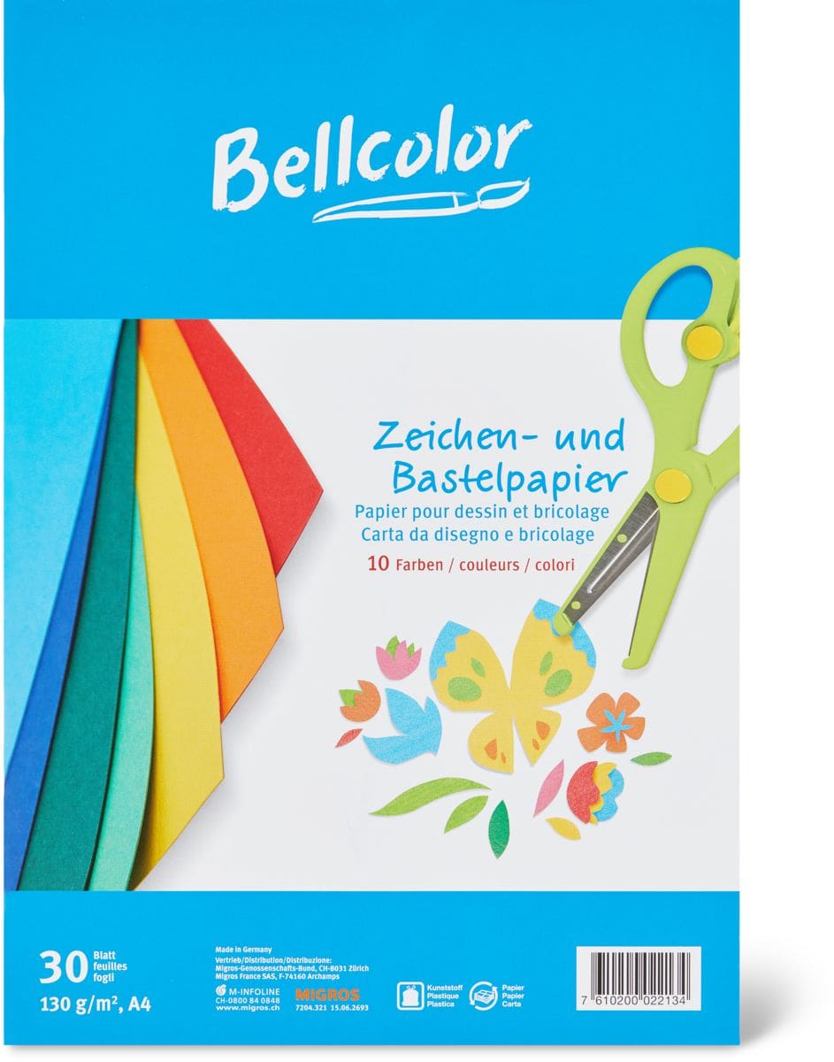 Bellcolor Carta da disegno e bricolage A4