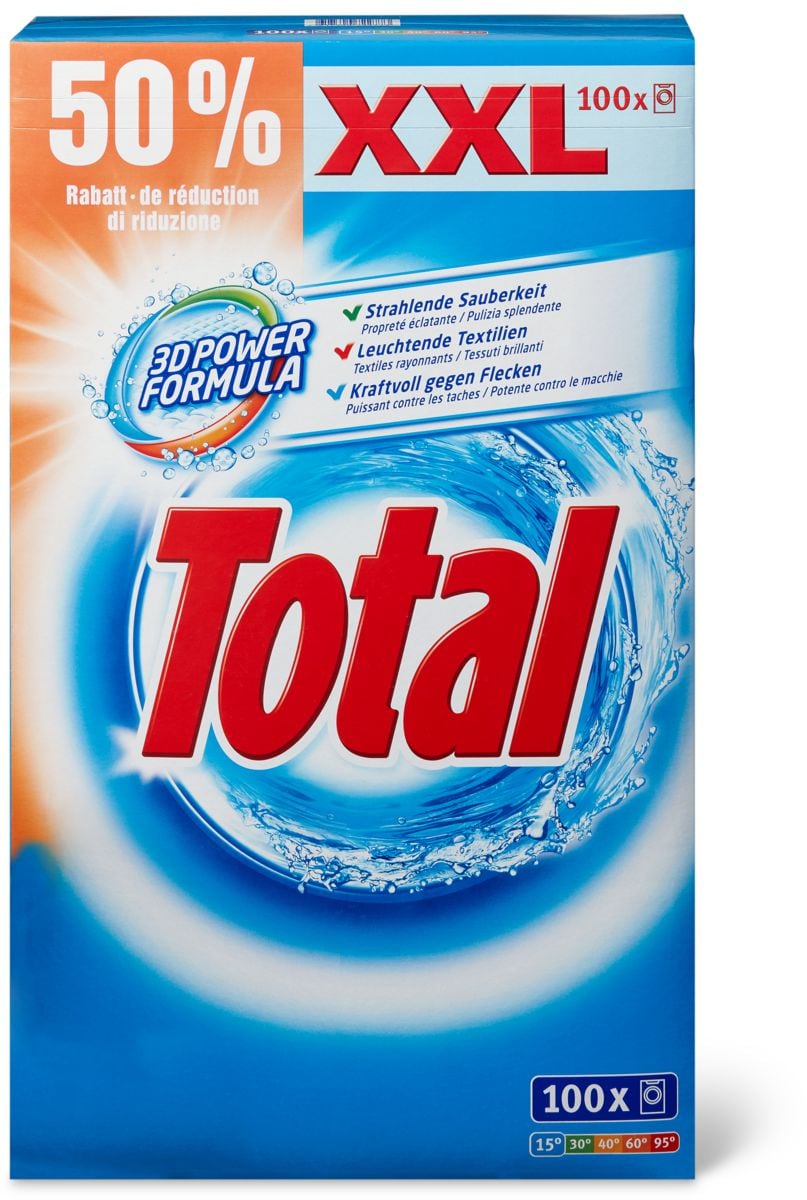 Total Waschmittel in Sonderpackung