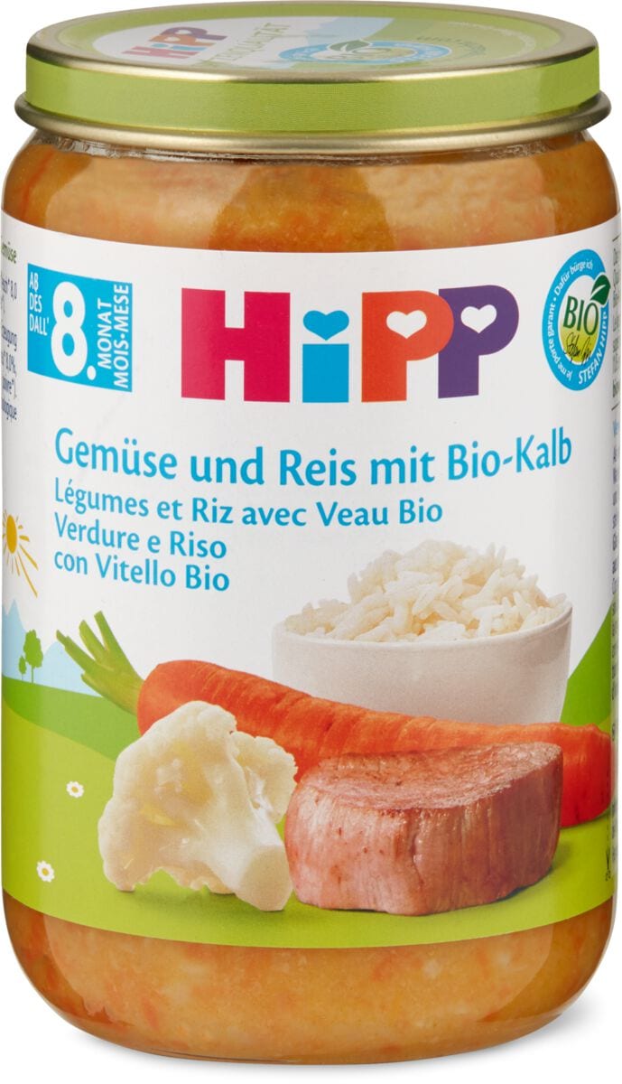 Bio HiPP Gemüse Reis Kalb