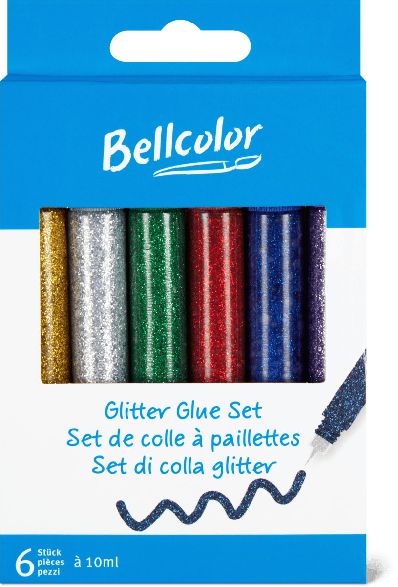 Colle à paillettes - bleu