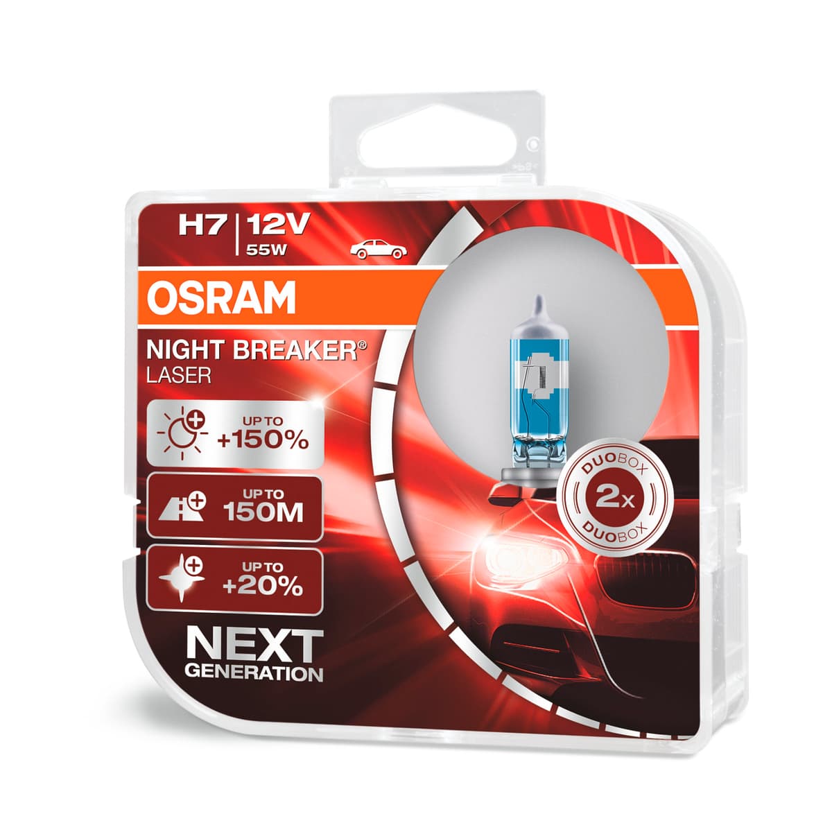 Osram Night Breaker Laser H7 Duobox Ampoule