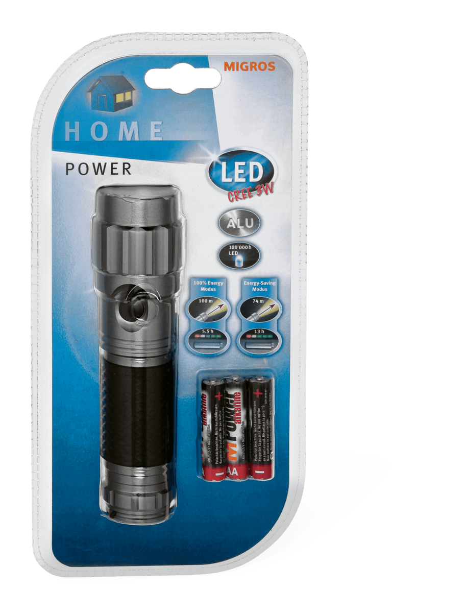 Torcia tascabile Power Cree 3W LED