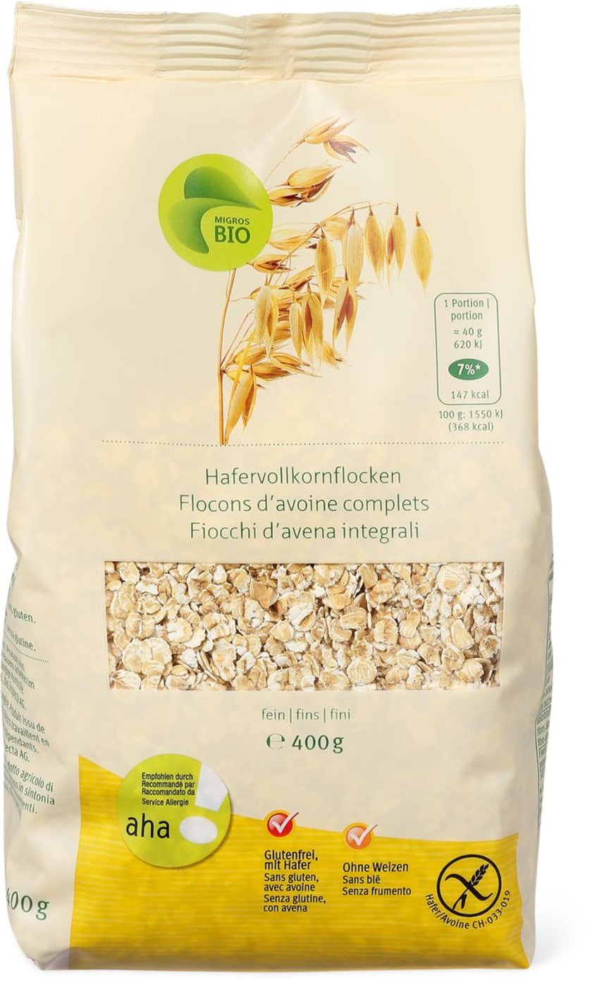 Bio Aha Hafervollkornflocken Migros