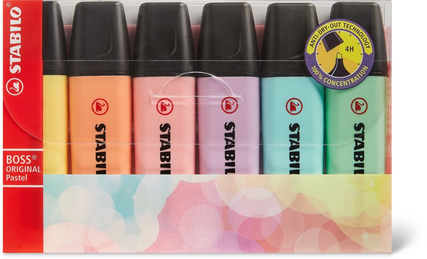 Stabilo Leuchtstift Pastell 6 Stück | Migros