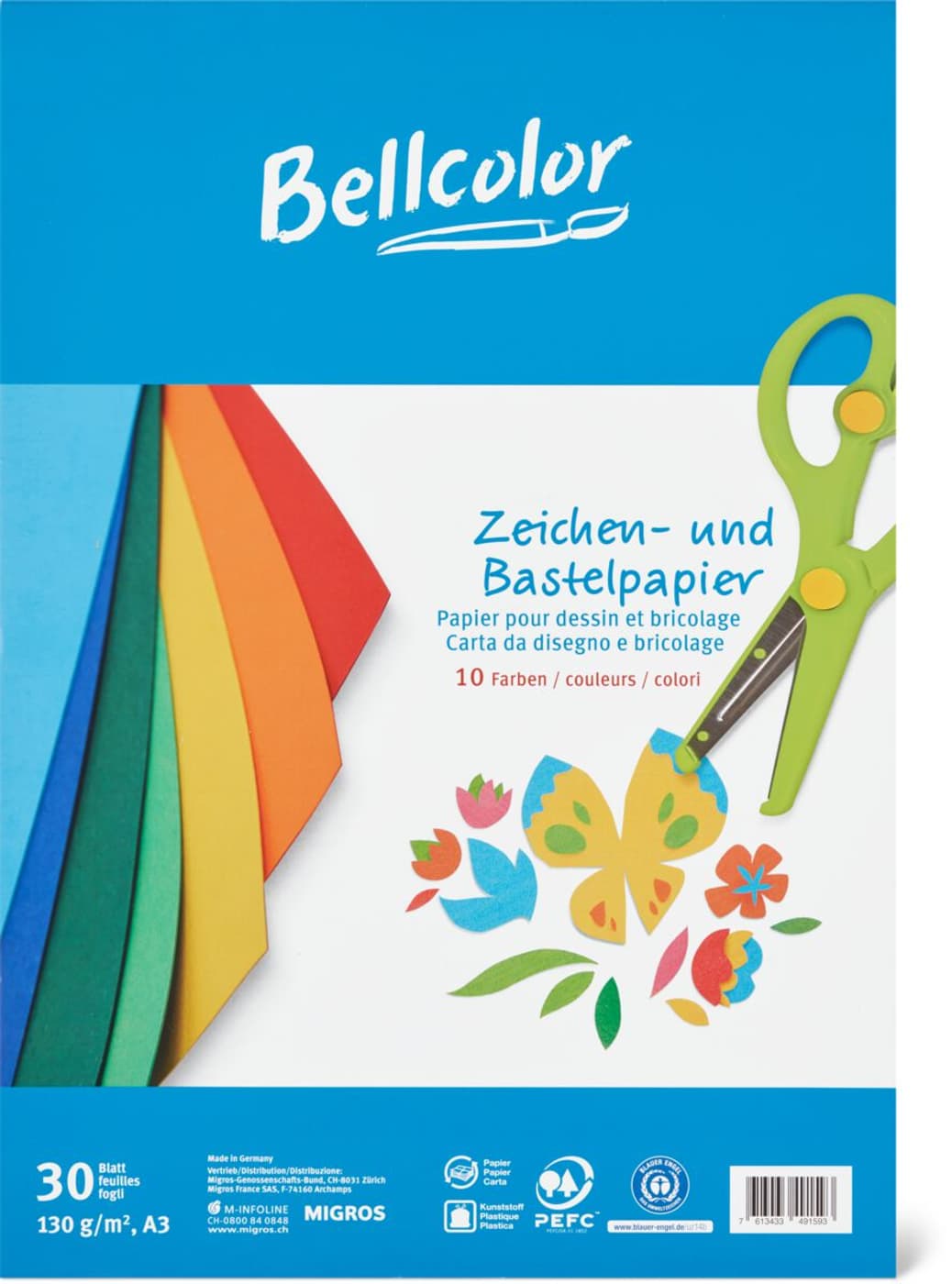 Bellcolor Papier A Dessin De Bricolage A3 Migros