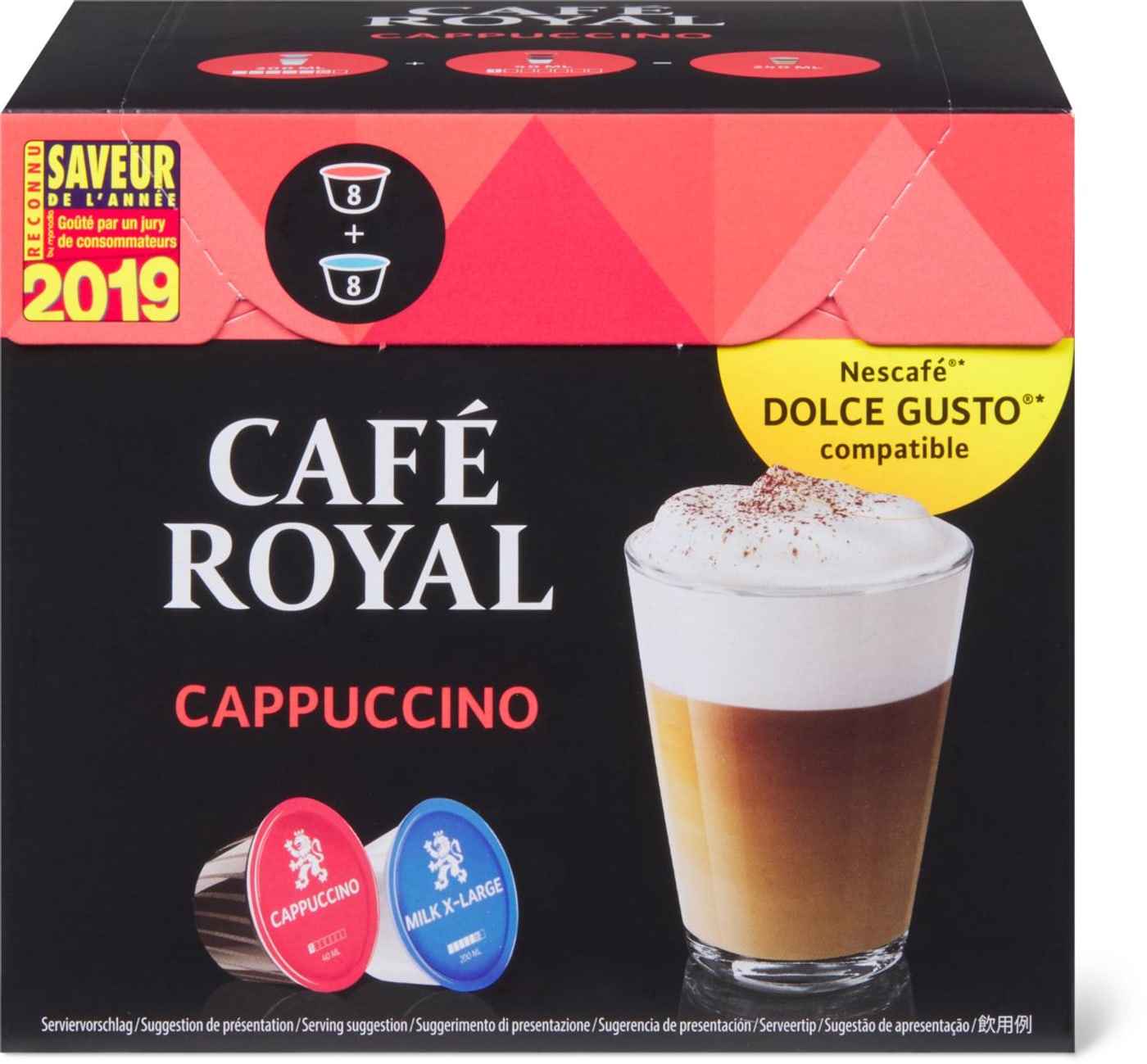 Café Royal Cappuccino 16 capsul Migros