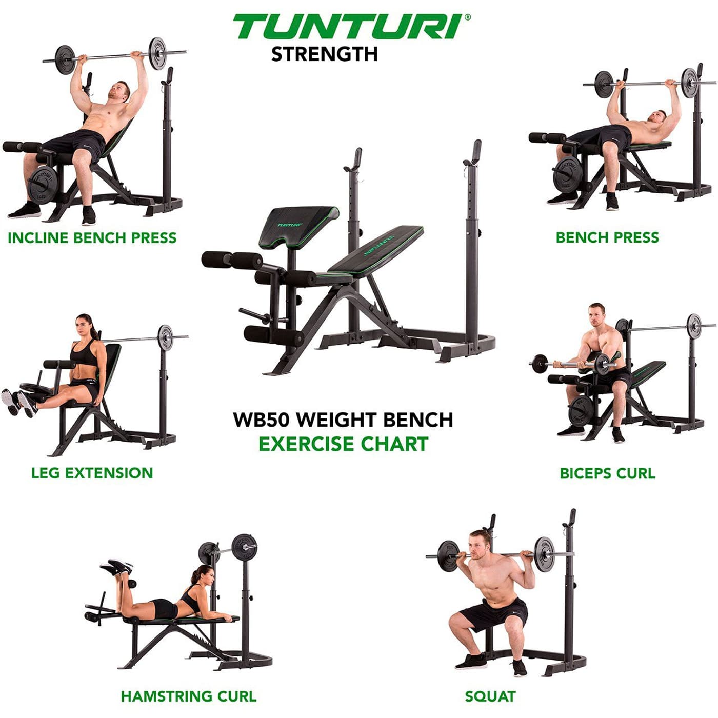 Tunturi Weight Bench Wb50 Banc De Musculation Migros