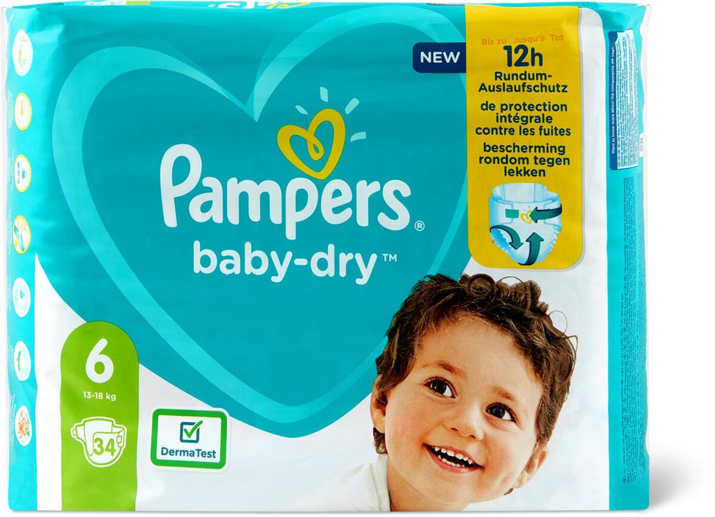 Pampers Baby Dry 6, Extra Large 13-18kg | Migros