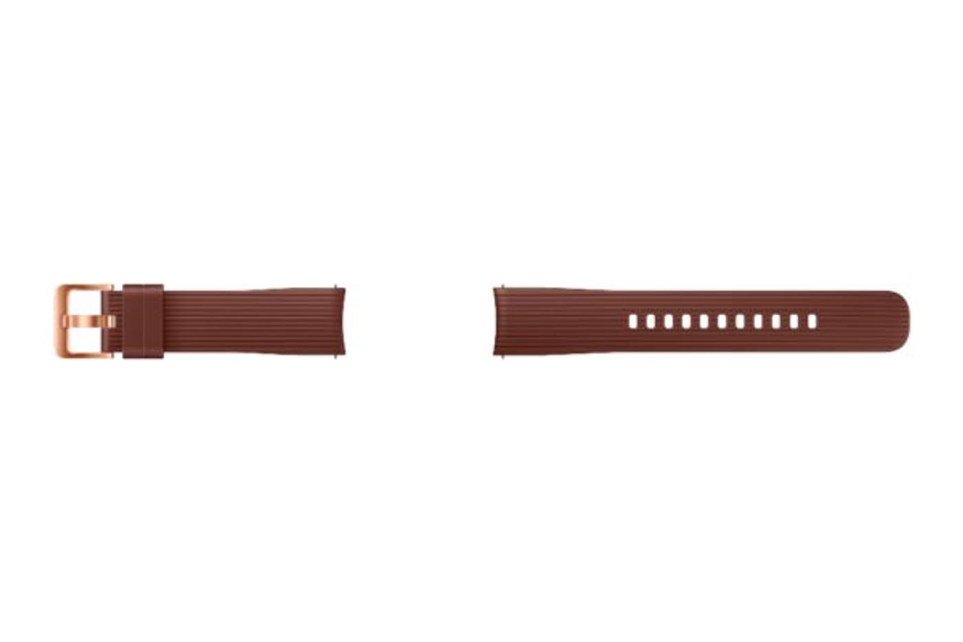 Samsung Galaxy Watch (42 mm) Silicone Band 20 mm brun Bracelet