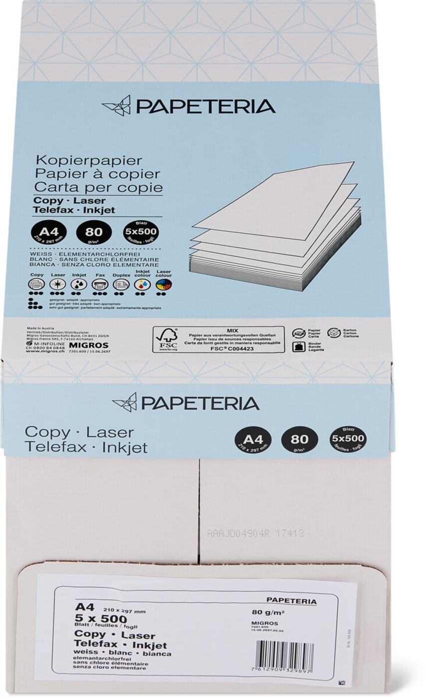 PAPIER OP UNI: 500 sheets of paper DIN A4, 80g - m² at reichelt elektronik