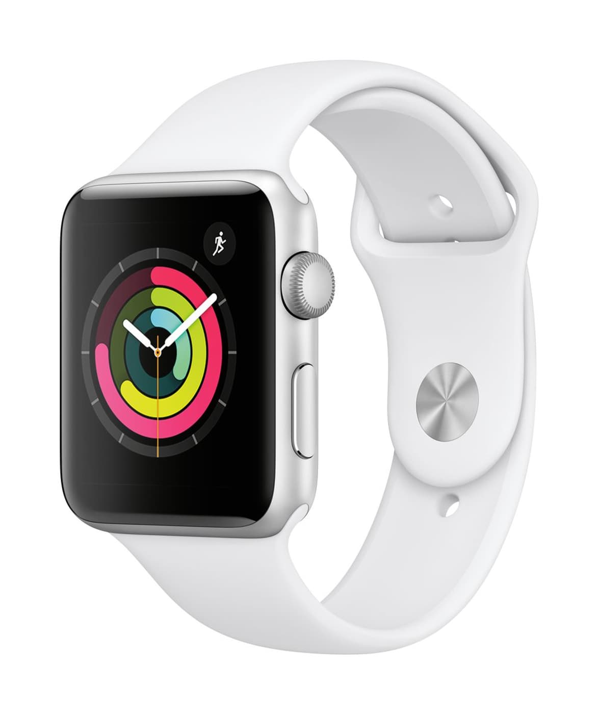 apple watch series 3 silver with white band