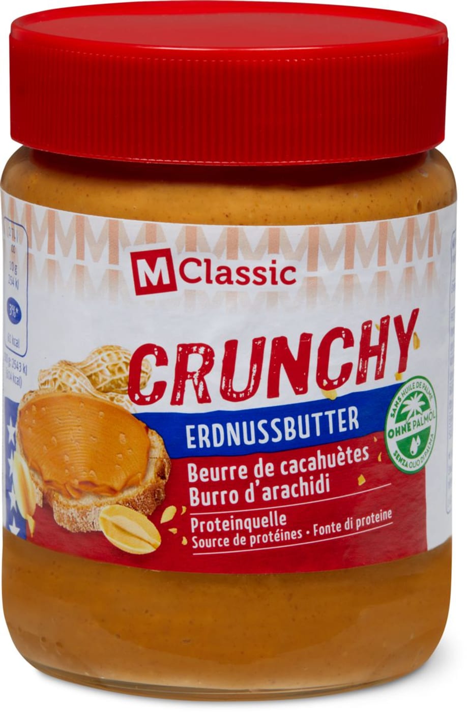 M Classic Crunchy Beurre De Cacahuetes Migros