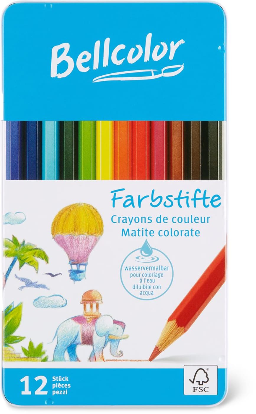 Bellcolor Crayons de couleur Previous Next pour coloriage