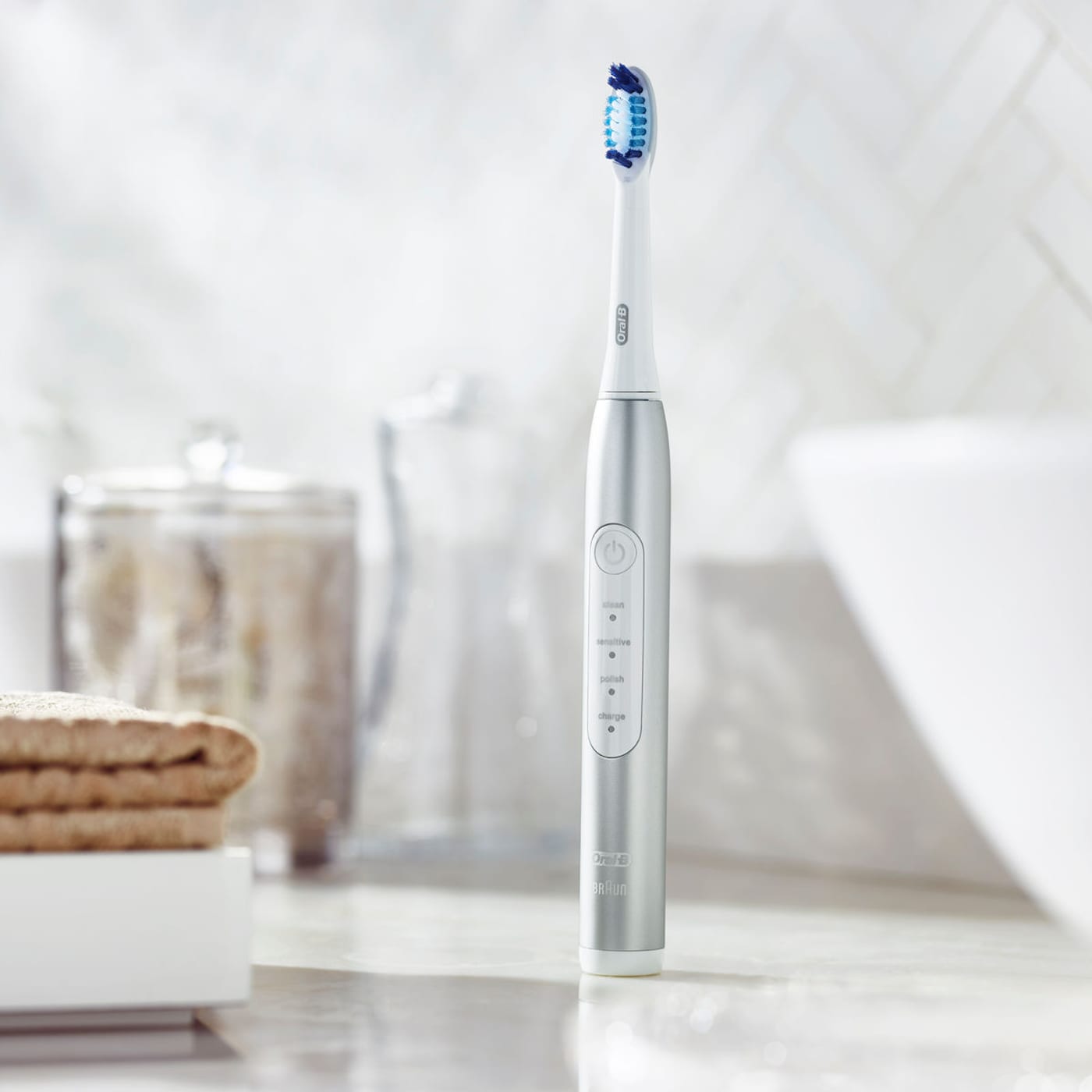 Oral-B Pulsonic Slim Luxe 4100 platin Elektrische ...