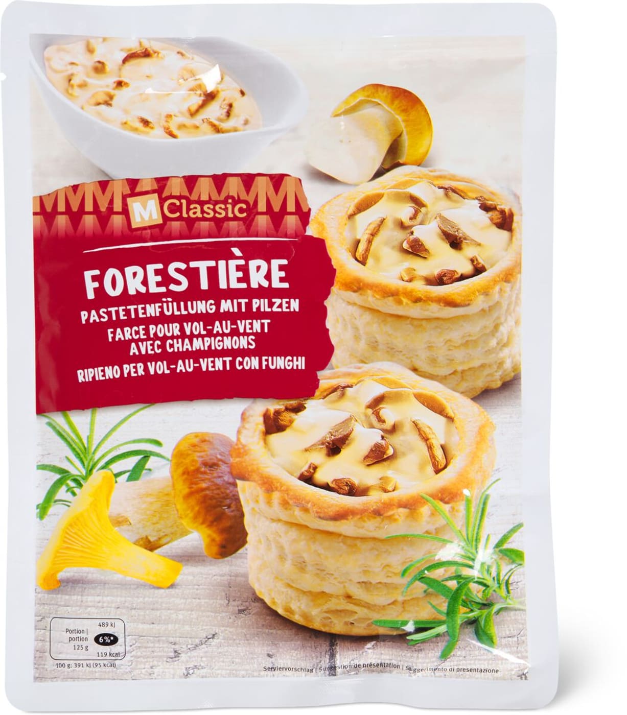 M Classic Forestiere Farce Vol Au Vent Migros M Classic Forestiere Farce Vol Au Vent Migros