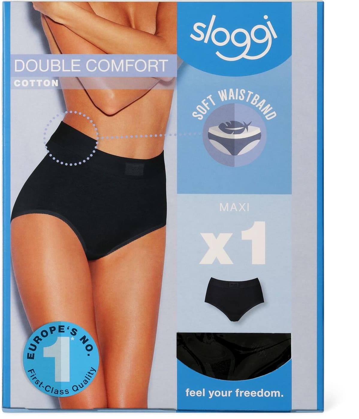 Sloggi Slip Maxi da Donna Double Comfort nero | Migros