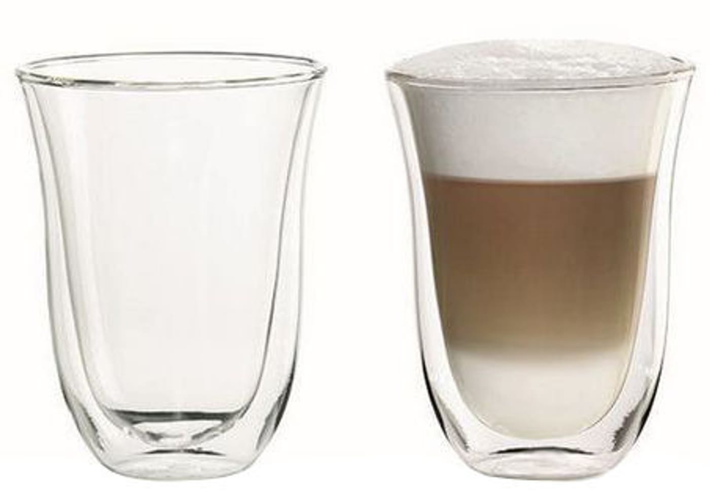 De Longhi 2er Set 2ml Latte Macchiato Glaser Migros