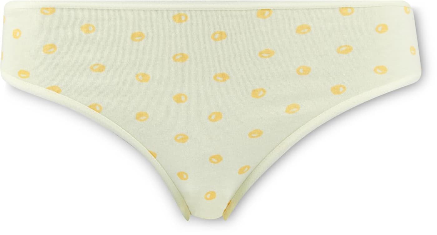 slip femme jaune