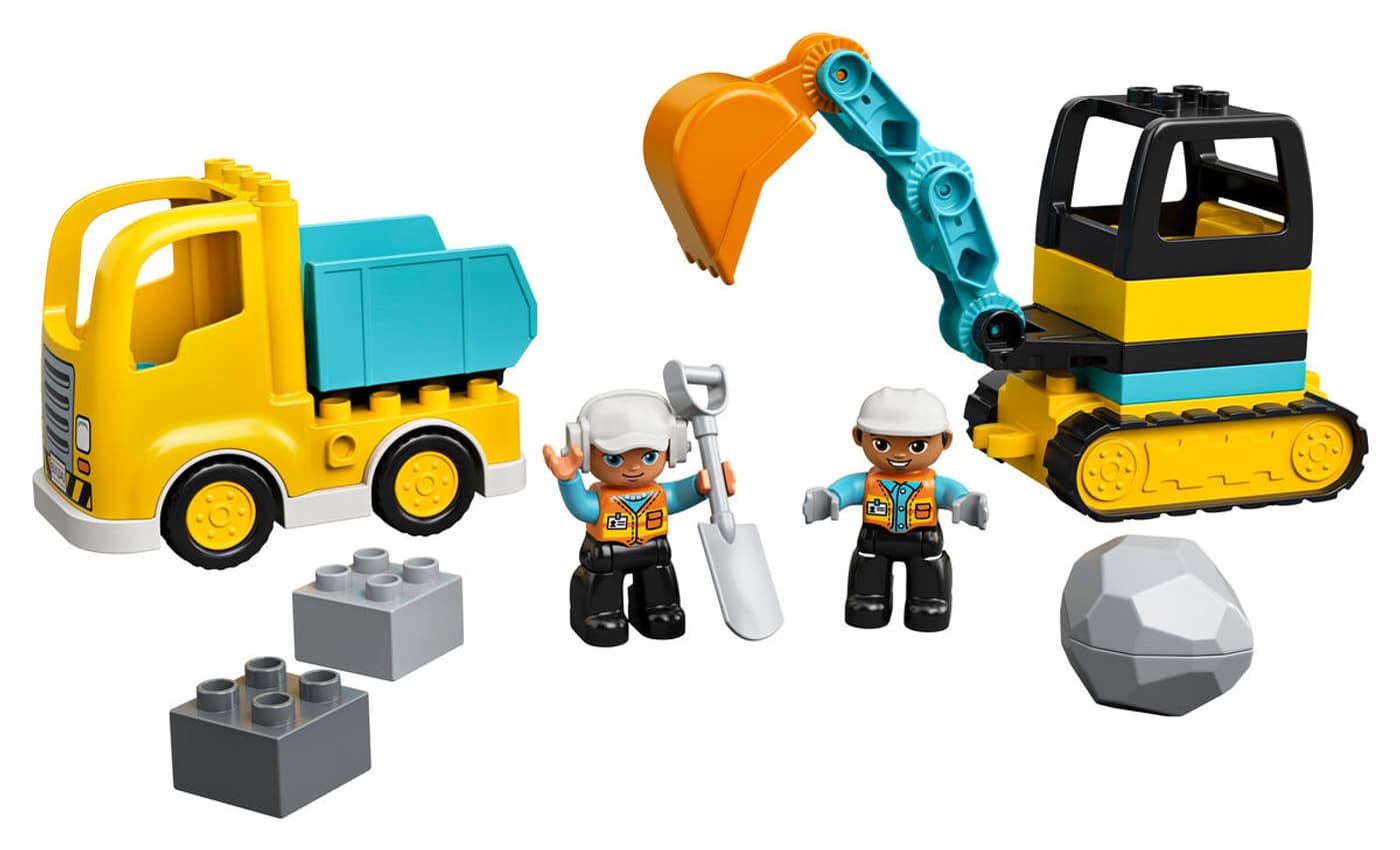Lego Duplo Le Camion Et La Pelleteuse Migros