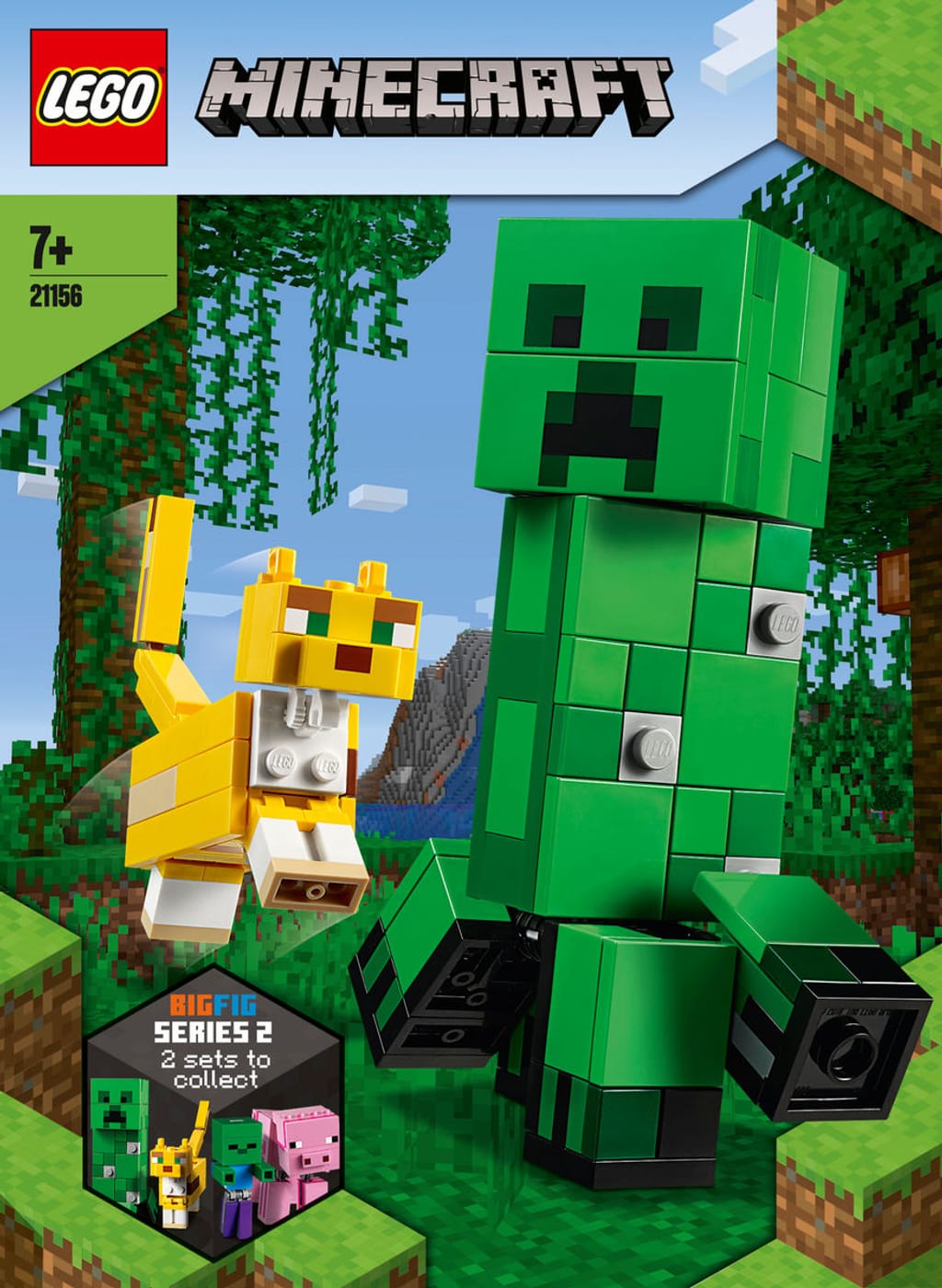 Lego Minecraft Bigfig Creeper Ozelot Migros