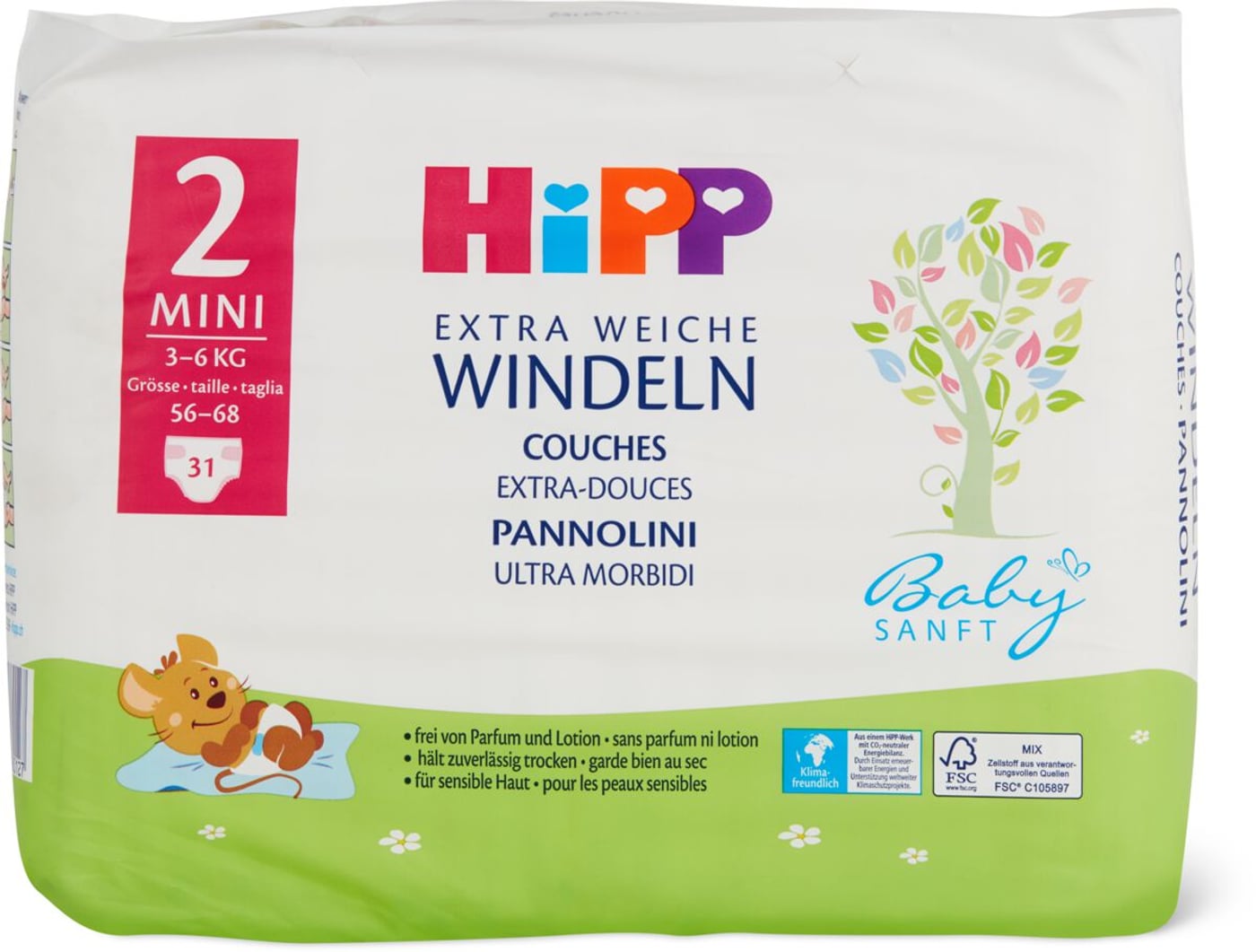 Hipp Hipp Babysanft Windeln Mini 2 Migros