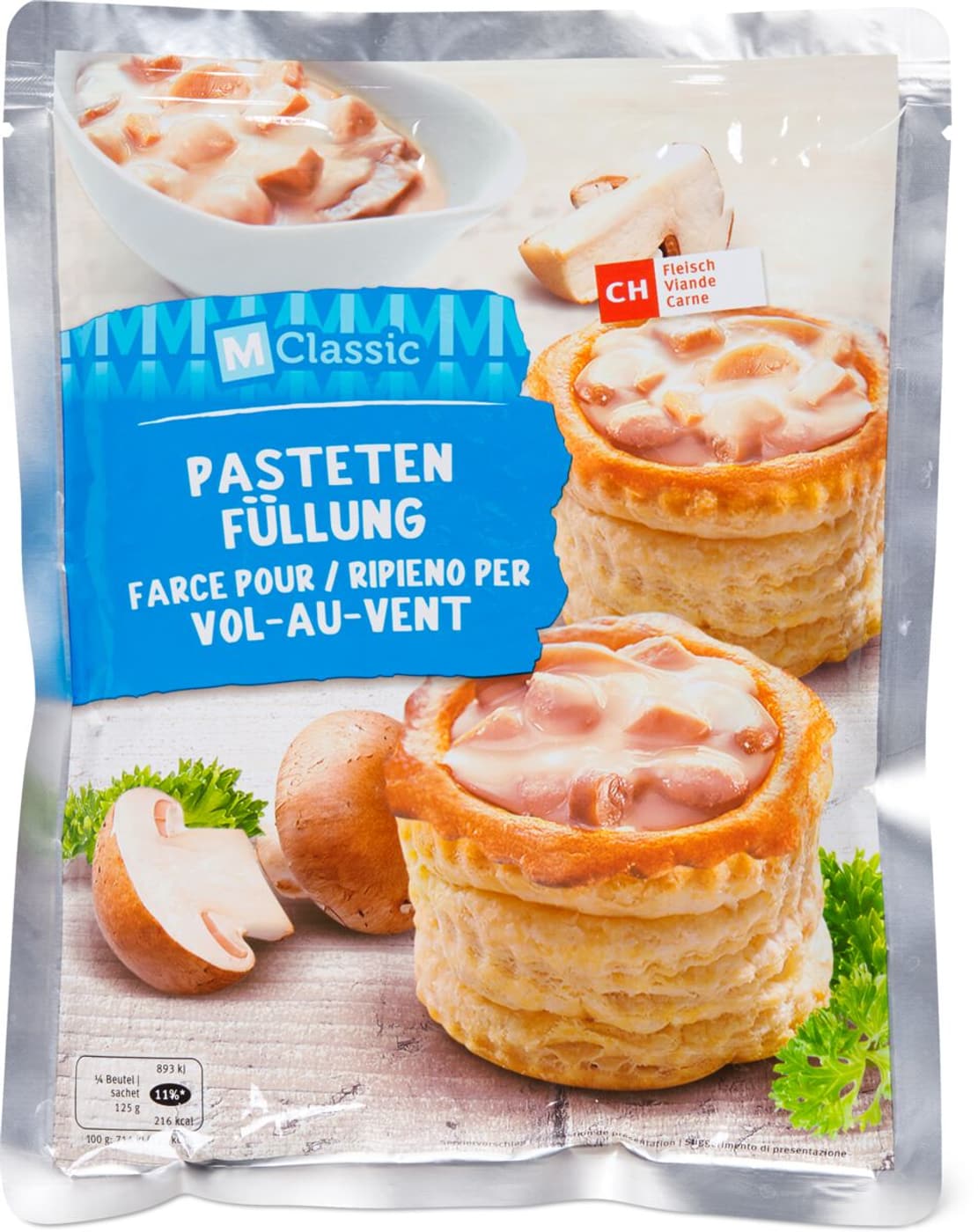 M Classic Farce Pour Vol Au Vent Migros M Classic Farce Pour Vol Au Vent Migros
