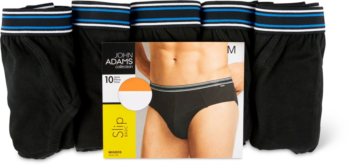 Hit Herren Slip 10er Pack Schwarz Migros