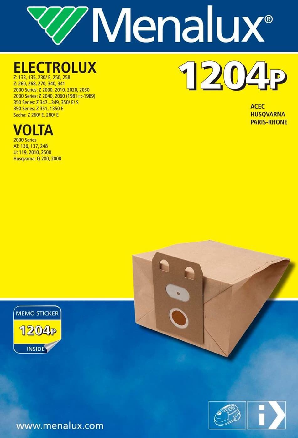 Menalux 1204P Staubsauger-Staubbeutel | Migros