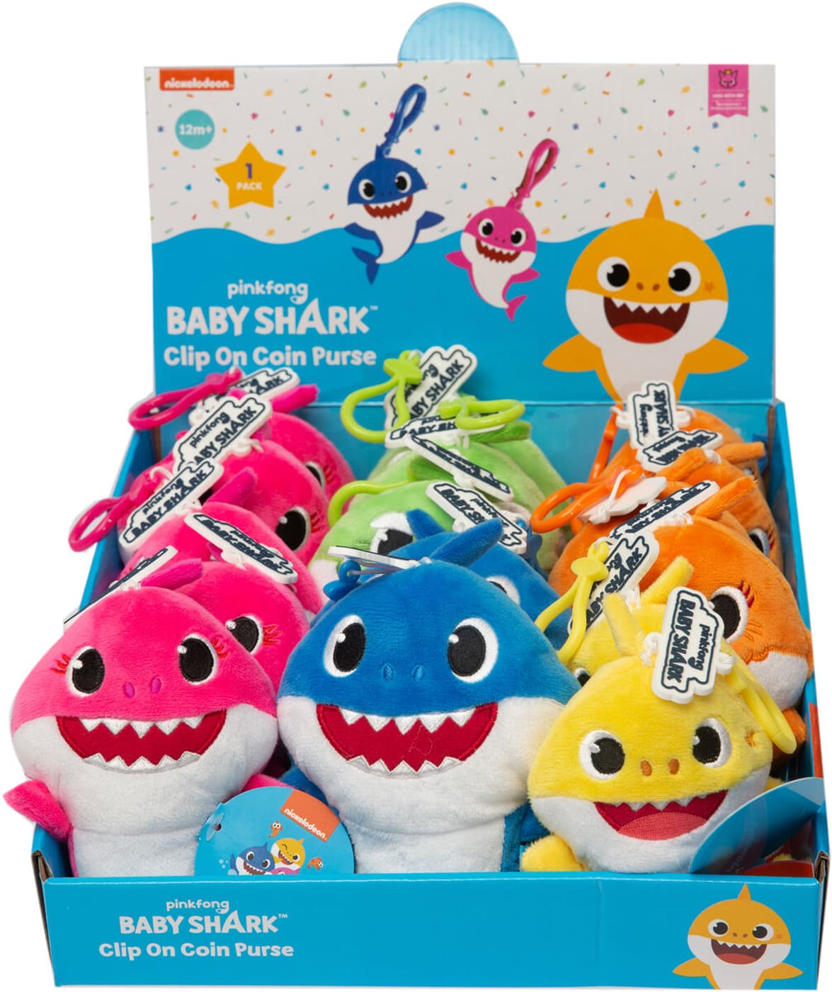 baby shark plush keychain