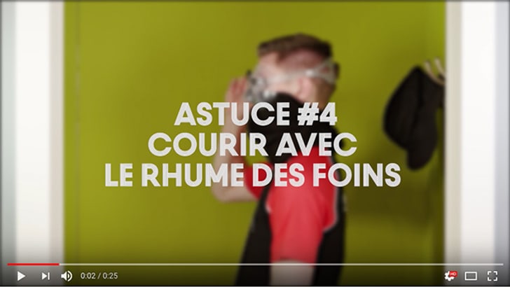 Courir avec le rhume des foins