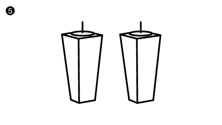 ÉTAPE 5 – PIEDS