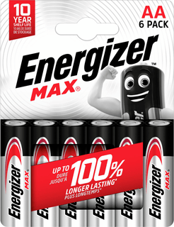 Energizer MAX AA Maxipack 6p Batteria